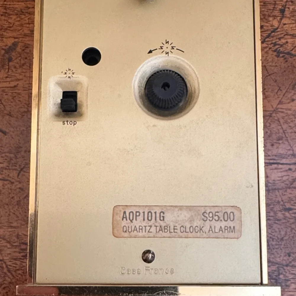 Vintage Seiko Brass Carriage Alarm Clock